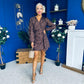 Cait Burnout Mini Dress Coco
