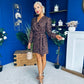 Cait Burnout Mini Dress Coco