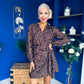 Cait Burnout Mini Dress Coco