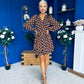 Joanna Banded Mini Dress Polka Coco