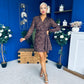 Fiona Sequin Detail Mini Dress Coco