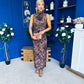 Patricia Cowl Neck Occasion Dress Burnout Coco