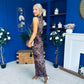 Patricia Cowl Neck Occasion Dress Burnout Coco
