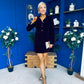 Hayden Faux Velvet Mini Dress Coffee