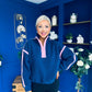 Lulu Contrast Binding 1/4 Zip Fleece Navy