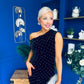 Donna Embellished Midi Dress Velvet Black