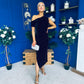 Donna Embellished Midi Dress Velvet Black
