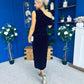 Donna Embellished Midi Dress Velvet Black