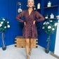 Harri Gold Leaf Mini Dress Coco