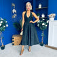 Diana Halterneck Jaquard Dress Black