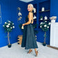 Diana Halterneck Jaquard Dress Black