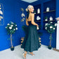 Diana Halterneck Jaquard Dress Black