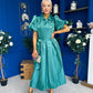 Felicity Detailed Occasion Midi Dress Forest