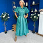 Felicity Detailed Occasion Midi Dress Forest