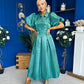 Felicity Detailed Occasion Midi Dress Forest