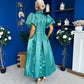 Felicity Detailed Occasion Midi Dress Forest