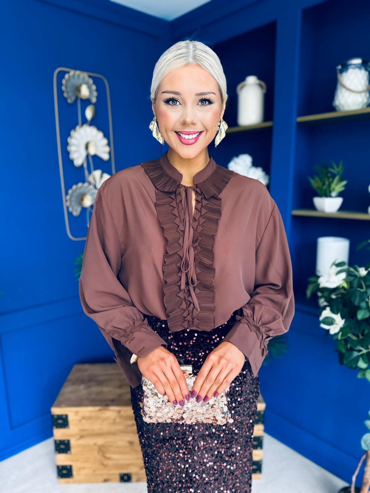 Laura Frill Detailed Blouse Coco