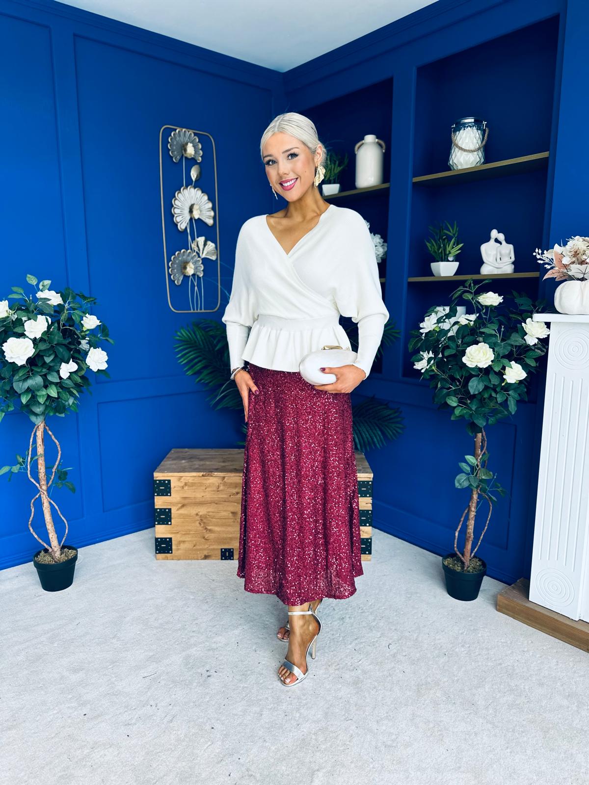 Jada Detailed Knit Jumper Cream