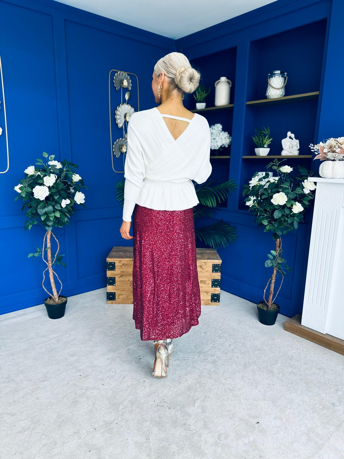 Jada Detailed Knit Jumper Cream