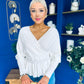 Jada Detailed Knit Jumper White