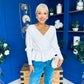 Jada Detailed Knit Jumper White