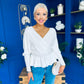 Jada Detailed Knit Jumper White