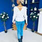 Jada Detailed Knit Jumper White