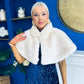 Janett Faux Fur Shawl Cream
