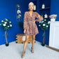 Kiera Banded Mini Dress Marble Coco