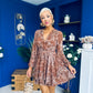 Kiera Banded Mini Dress Marble Coco