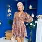 Kiera Banded Mini Dress Marble Coco