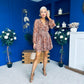 Kiera Banded Mini Dress Marble Coco