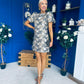 Ailish Puff Sleeve Jacquard Mini Dress PRE ORDER Arriving Oct 15