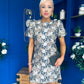 Ailish Puff Sleeve Jacquard Mini Dress PRE ORDER Arriving Oct 15