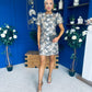 Ailish Puff Sleeve Jacquard Mini Dress PRE ORDER Arriving Oct 15