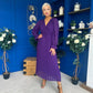 Kendall Pleated Midi Dress Violet