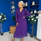 Kendall Pleated Midi Dress Violet