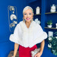 Trasa Faux Fur Shawl Cream