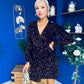 Freah Detailed Sequin Mini Dress Coffee