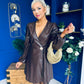 Sandy Wrap Leatherette Mini Dress Coco