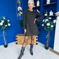 Georgia Leopard Cord Mini Shift Dress