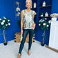 Kloe Large Sequin Top Gold