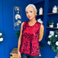 Kloe Large Sequin Top Wine