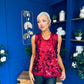 Kloe Large Sequin Top Wine