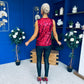 Kloe Large Sequin Top Wine