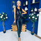 Kloe Large Sequin Top Black