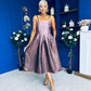 Danni Bandeau Midi Dress Ombre Lilac