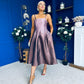 Danni Bandeau Midi Dress Ombre Lilac