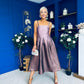 Danni Bandeau Midi Dress Ombre Lilac