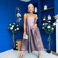 Danni Bandeau Midi Dress Ombre Lilac